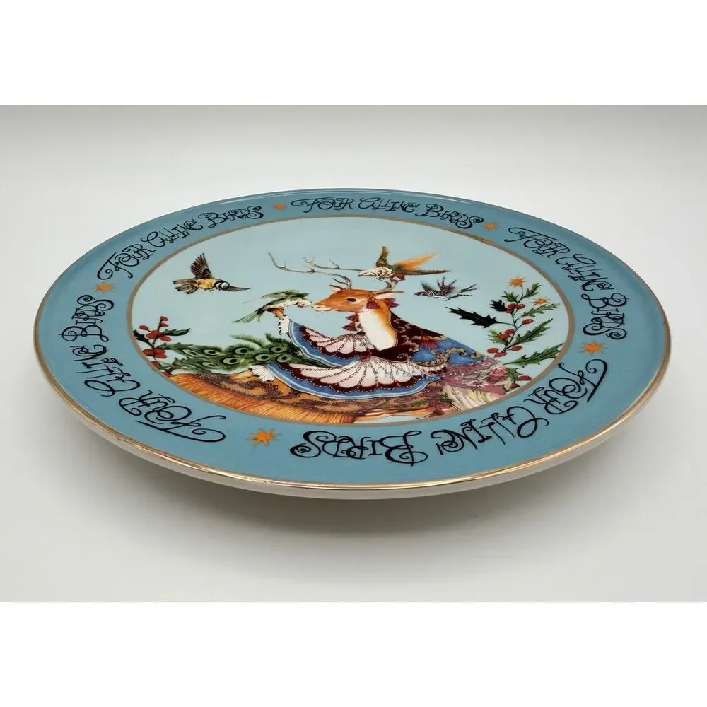 Anthropologie Phannapast Taychamaythakool 12 Days of Christmas Dessert Plate #4
